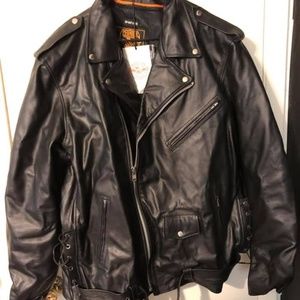 NEW Mens milwaukee leather motor cycle jacket